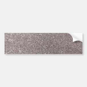 Silver glitter bumper sticker