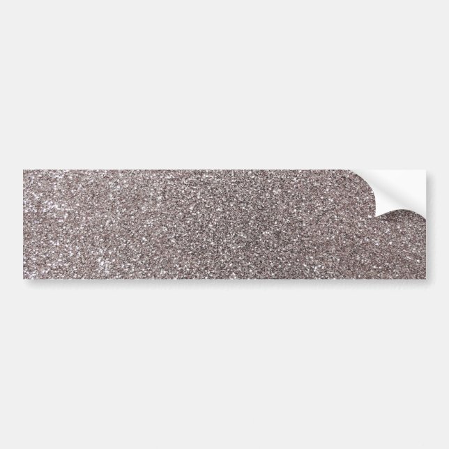 Silver glitter bumper sticker (Front)