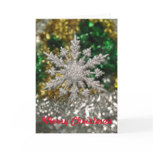 Silver Glitter Christmas Star