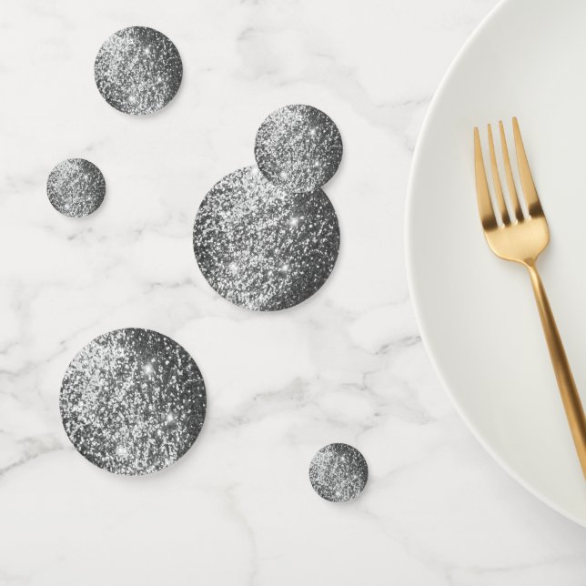 Silver Glitter Confetti (Group)