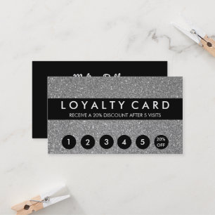 Silver Glitter Customer Loyalty