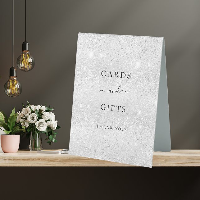 Silver glitter dust cards gifts  (Creator Uploaded)