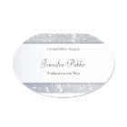 Silver Glitter Elegant Handwritten Name Script