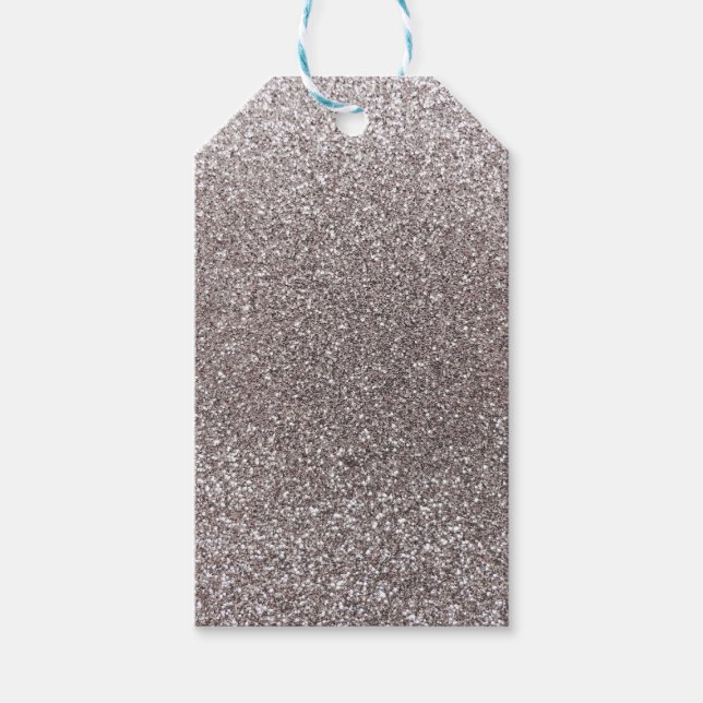 Silver glitter gift tags (Front)