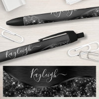 Silver Glitter Glam Bling Personalised Metallic Bl