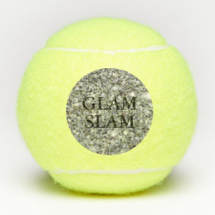 Silver Glitter Glam Slam Tennis Balls