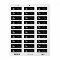 Silver Glitter High Heel Shoe Address Labels