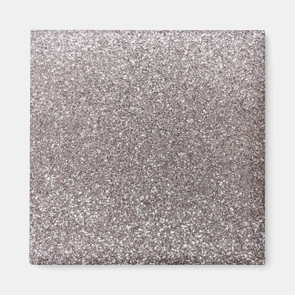 Silver glitter magnet