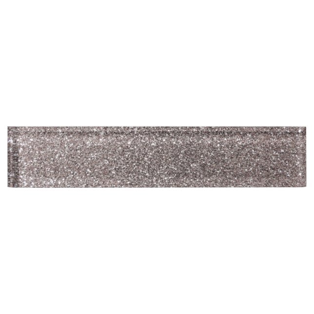 Silver glitter nameplate (Front)