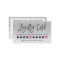Silver glitter ombre script makeup marble 10