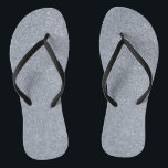 Silver Glitter Print Metallic Wedding bride groom Flip Flops<br><div class="desc">This beautiful silver metallic print is a Gorgeous Decorative accessory in a very current trendy colour, it will bring gorgeous style to your look. You can also personalise it by adding own monogram or photograph for all special occasions in your life for you and your loved ones (birthday, party, valentines...</div>