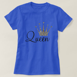 Silver Glitter Queen T-Shirt
