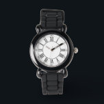 Silver Glitter Roman Numeral Watch<br><div class="desc">Enjoy telling the time with this silver glitter watch with Roman Numerals.</div>