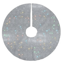 Silver Glitter Sparkle Faux Christmas Light Shine