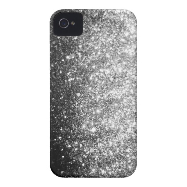Silver GLitter Sparkle iPhone Case (Back)