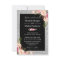 Silver Glitter Sparkles Floral Wedding Invitation