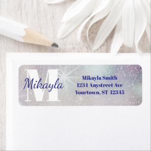 Silver Glitter with Stars