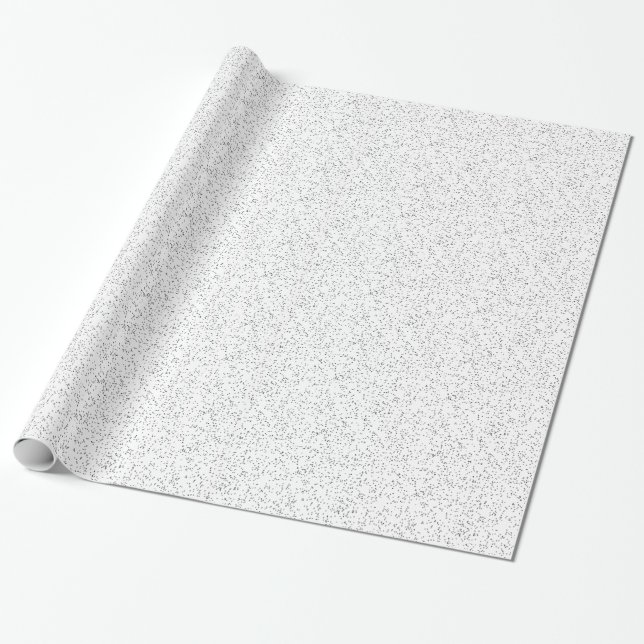 Silver Glitter Wrapping Paper (Unrolled)