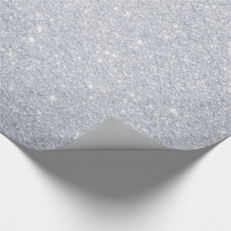 Silver Glitter Wrapping Paper
