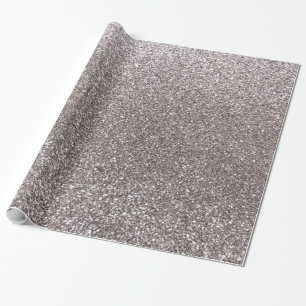 Silver glitter wrapping paper