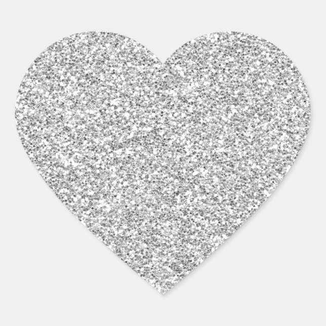 Silver Glittery Metal-esque Sticker (Front)