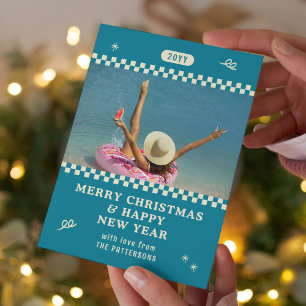 Silver Gold Bauble Corporate Christmas Party Holiday Card