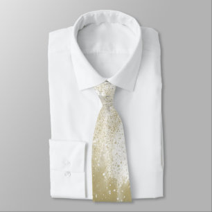 Silver Gold Elegant Wedding Grooms Groomsmen Tie