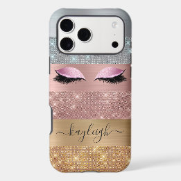 Silver Gold Rose Gold Glitter Beauty Eyelash