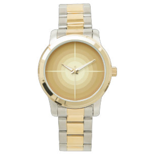 silver gold watch