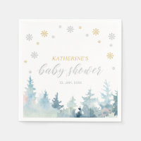 Silver & Gold Winter Wonderland Baby Shower