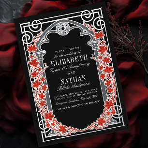 Silver Gothic Autumn Cathedral Frame Wedding 