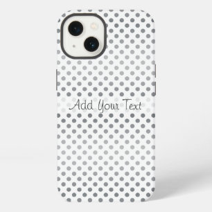 Silver Gradient Polka Dots by Shirley Taylor iPhone 13 Case