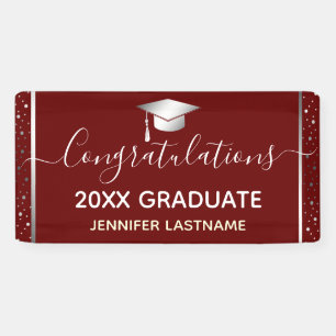 Silver Graduation Party Budget Banner