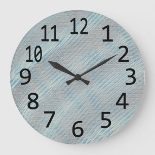 Silver Gray Blue Abstract Diagonal Lines Clocks