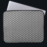 Silver Gray Decorative Laptop Sleeve<br><div class="desc">Elegant Silver Gray Decorative Laptop Sleeve</div>