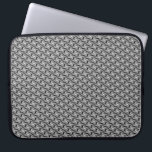 Silver Gray Decorative Laptop Sleeve<br><div class="desc">Elegant Silver Gray Decorative Laptop Sleeve</div>