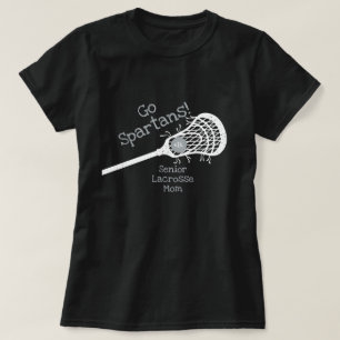 Silver Gray Go Team Lacrosse Mom T-Shirt