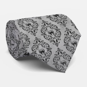 Silver Gray Halloween Cat TIE