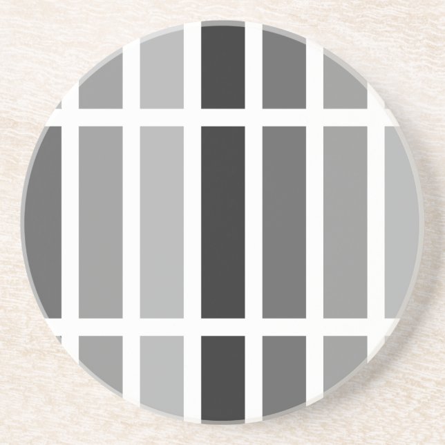 Silver Gray Hues Coaster (Front)