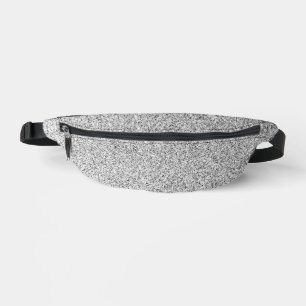 Silver gray light glitter sparkles bum bags