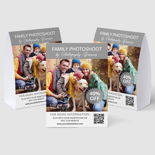 Silver Gray Photoshoot Discount Offer QR Code (Insitu(Multi))