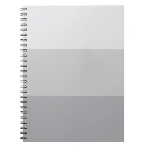 Silver Gray Striped Notebook