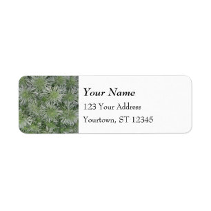 Silver Green Foliage Pattern
