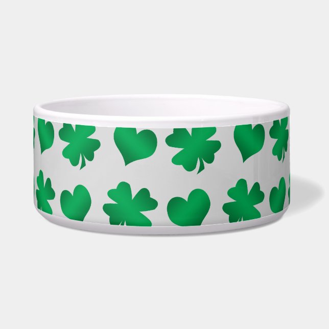Silver green shamrocks and hearts (Front)