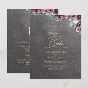 Silver Grey Berry Floral Wedding Winter Fall