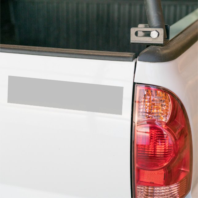 Silver Grey Bumper Sticker (On Truck)