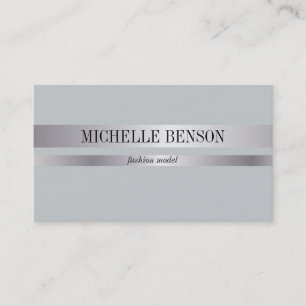 Silver & Grey Business Card
