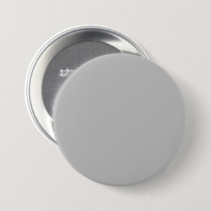 Silver Grey C0C0C0 Colour - Option to Add Name 7.5 Cm Round Badge