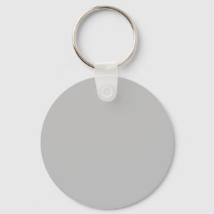 Silver Grey C0C0C0 Colour - Option to Add Name Key Ring