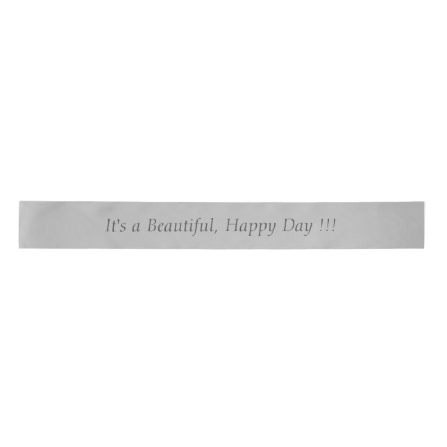 Silver Grey C0C0C0 - Custom Message or Blank Satin Ribbon (Front)